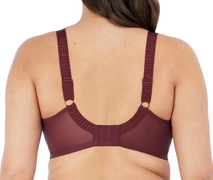 Elomi Cate UW Full Cup Banded Bra #4030 UK Sizes DD thru K in Raisin NWT $59 - Image 4 of 4