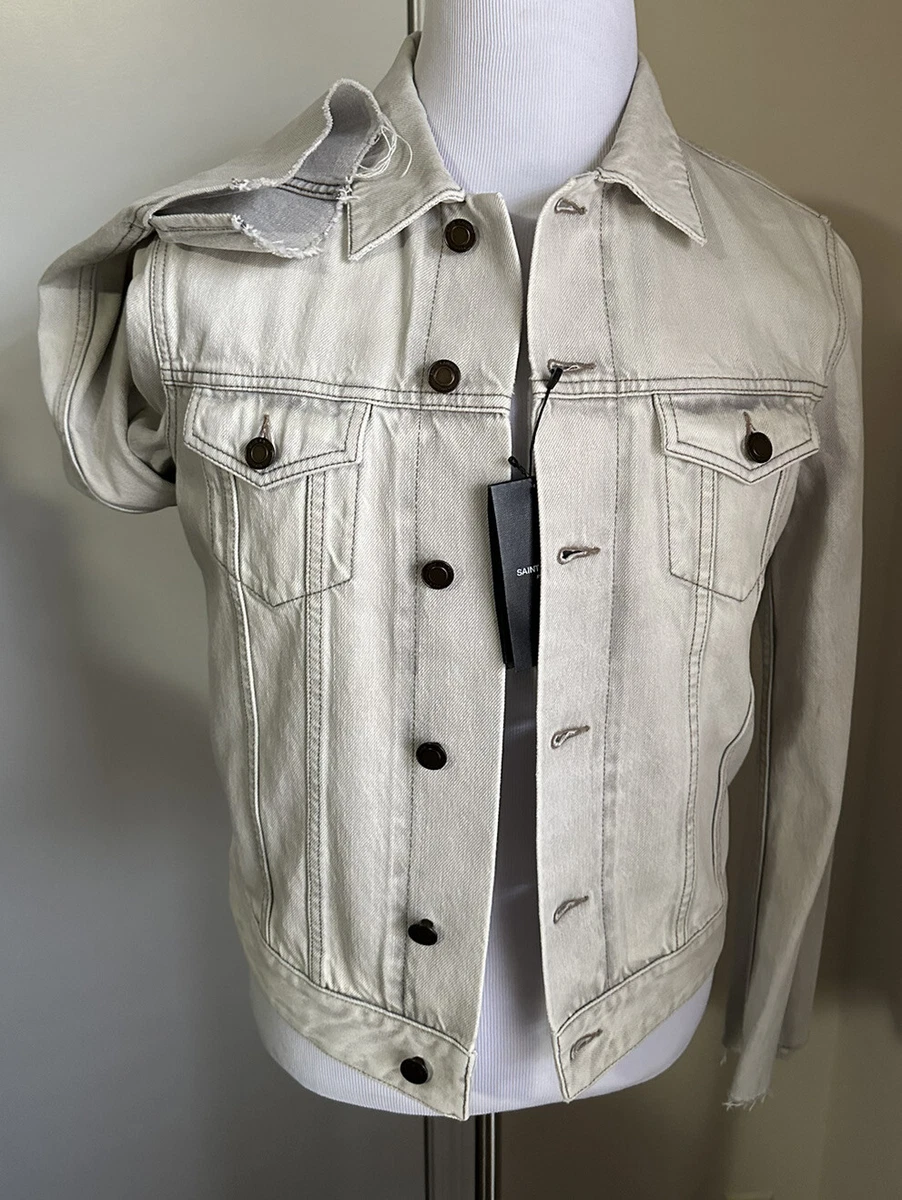 Half color jean jacket top