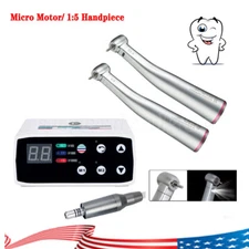 Dental Brushless Electric Micromotor LED/No 1:5 Contra angle Handpiece f/ NSK po