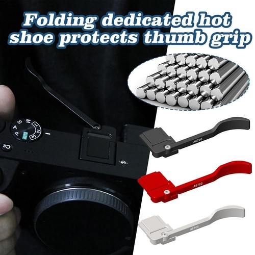 A6700 Foldable Metal Hot Shoe Thumb Up Hand Grip Hotshoe Cover for Sony Lot H7Z1 - Photo 2/14