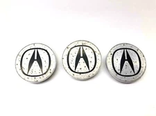2001-2009 2008 Acura MDX 6 Spoke Wheel Center Cap Set Of (3) 44732S3VA01 Stained