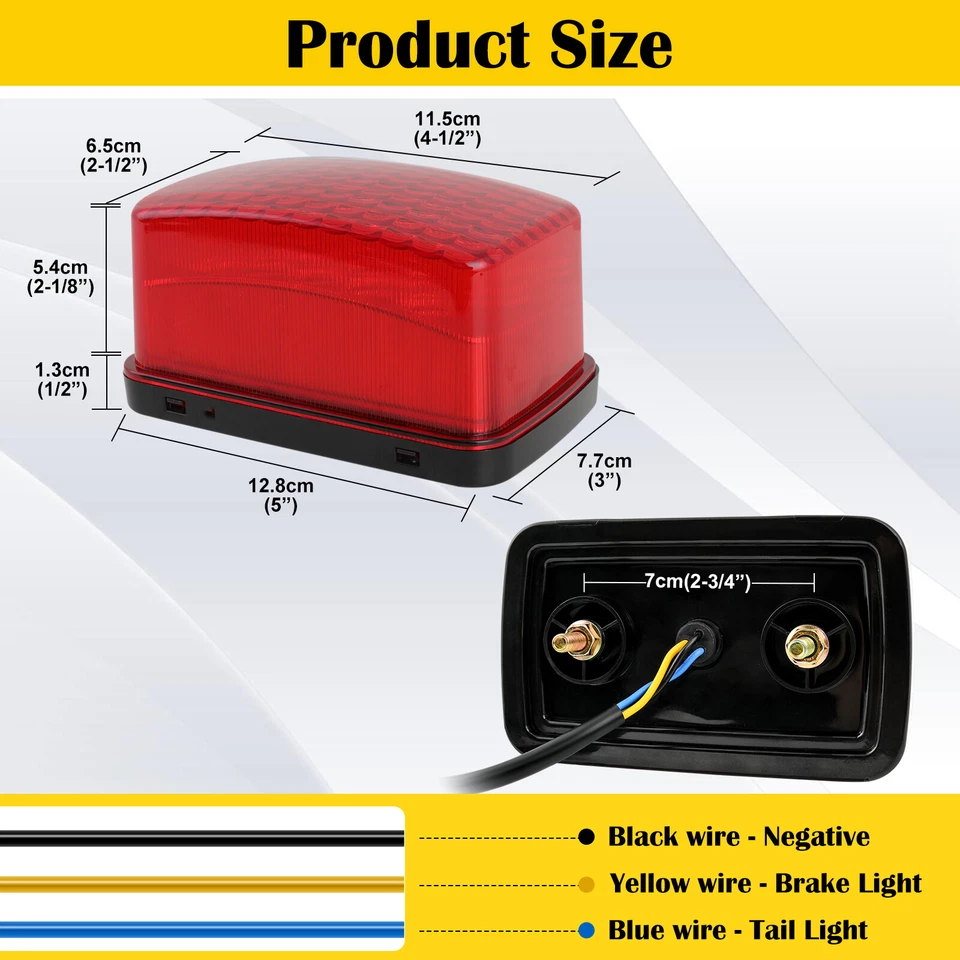 Motorcycle Tail Light Running Brake Lights Red For Suzuki TS100 TS125 TS185 250 - Image 4 of 4