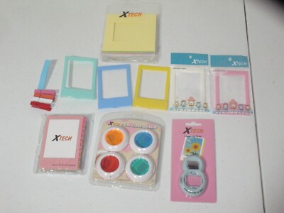 Polaroid Fujifilm Instax XTech Lot Film Accessories Frames Color Close Up Lenses