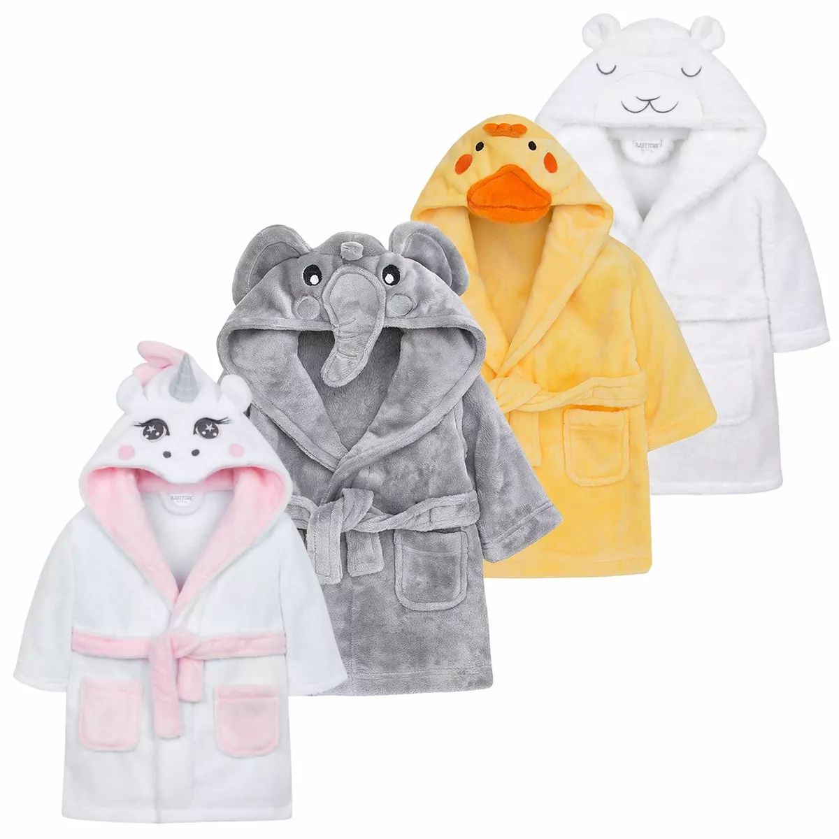 Razz Blue Organic Personalized Baby Bath Robe with Hood + Reviews | Crate &  Kids