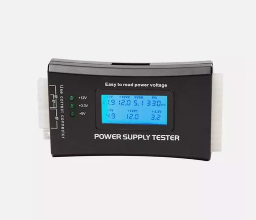 Pin 4 Power Supply Tester PC Computer LCD 20/24 PSU ATX BTX ITX SATA HDD Digital
