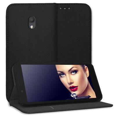 Schutzhülle Bookstyle für Alcatel 1C 2019 (5003, 5.0'') (schwarz) Tasche Case