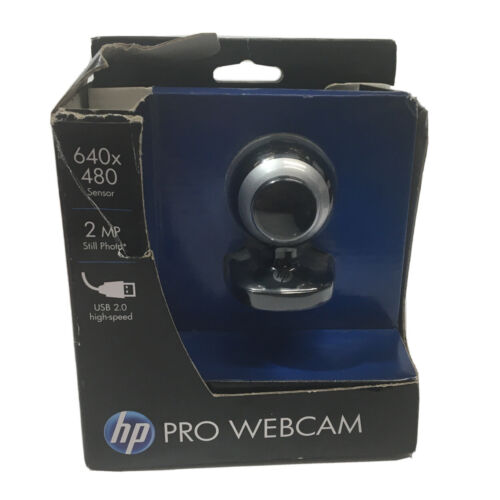 HP Pro Web Cam AU165AA YouTube Skype USB 640x480 Sensor 2MP Open Box - Picture 1 of 3