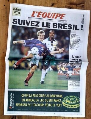 FUSSBALL DAS TEAM WELTMEISTERSCHAFT 1998 FRANKREICH - SAUDI-ARABIEN DESCHAMPS PARIS
