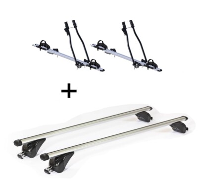 2x Fahrradträger SAGITTAR+Dachträger KING2 für für Audi A6 4F/C6 Avant 5Tür 4-11