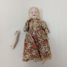 Vintage 4.5" Bisque Doll (Arm Needs To Be Reattached)