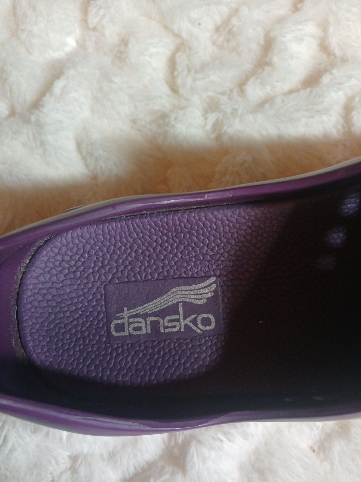 Dansko Pixie Purple Floral Embossed Work Nursing … - image 9