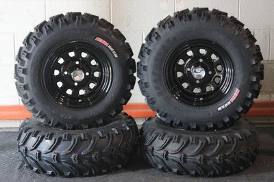 KODIAK 450 IRS 25'' BEAR CLAW ATV TIRE ITP BLACK ATV WHEEL KIT IRSD 12F510 1CA 