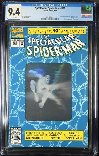 SPECTACULAR SPIDER-MAN #189 *Green Goblin & Molten Man 9.4 CGC *like cbcs