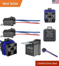 Heavy Duty 4-Pin 30/40AMP Waterproof Relay for Reliable 12V DC Automotive Use