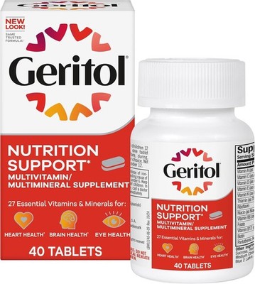 Geritol, Multivitamin Supplement, Contains B-Vitamins, Antioxidants,...
