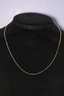 9 Carat Gold 16" Fine Curb Chain Necklace