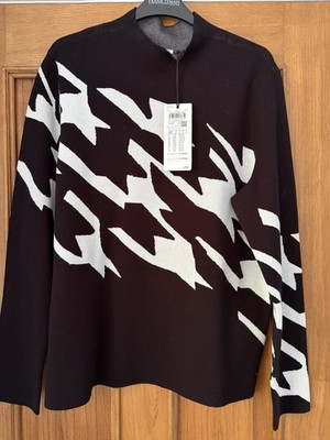 Gerry Weber Design Beautiful Black 16 Long Sleeve Jumper Sweater Top BNWT 