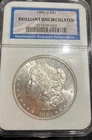 1890 S Morgan Silver Dollar NGC Brilliant Uncirculated