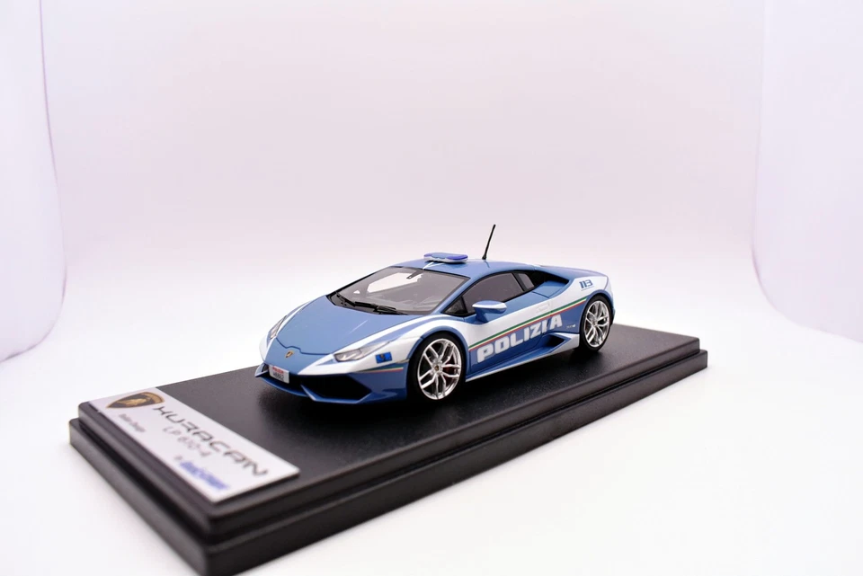 Modellino auto 1:43 Lamborghini huracan LP 610-4 polizia Looksmart modellismo - Immagine 4 di 4