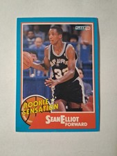 1990-91 Fleer - Rookie Sensation Sean Elliott #2 (RC) San Antonio Spurs NBA