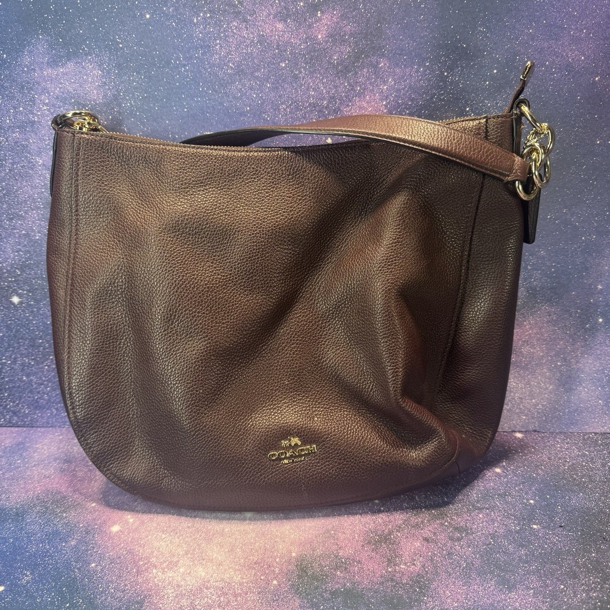 Coach F58036 Leather Chelsea 32 Hobo Shoulder Bag Purse for
