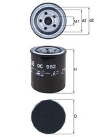 Mahle ÖLfilter Oc 982 Anschraubfilter FüR Bl Bp Outback Forester Legacy Xv 5 Br