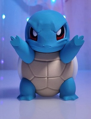 ** SMALL ** 4'' inch / 10 cm Window Pokemon Squirtle 3D Print