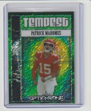 2025 Leaf OptiChrome  Patrick Mahomes Chiefs Green Prizm Tempest Card #D 1/1 !!!
