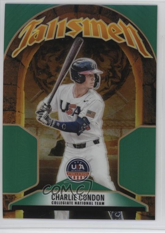 2026 Panini Stars & Stripes Prizm Talisman Green Prizm Charlie Condon #23 1h4z