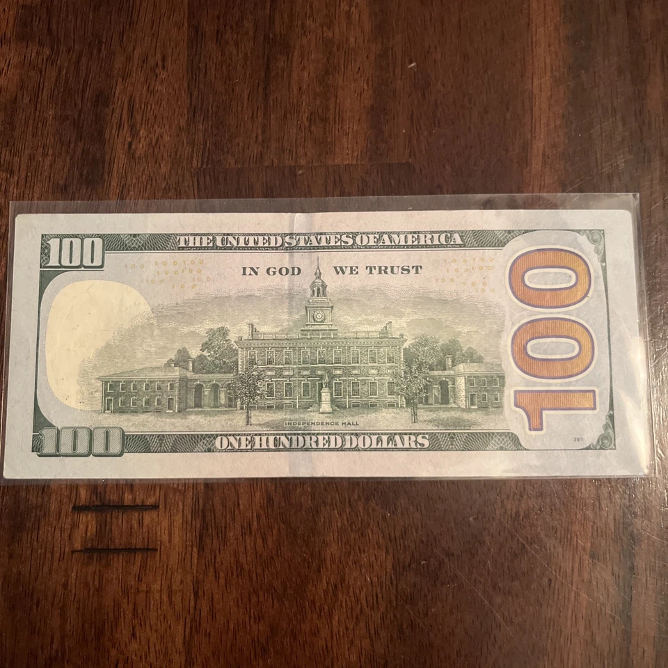 STAR NOTE $100 Bill Only 2 #’s “LUCKY” LF 07777070  - Image 4 of 4