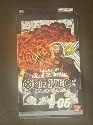 ONE PIECE TCG: ABSOLUTE JUSTICE - STARTER DECK ST-06 English SEALED | eBay