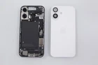 Genuine Apple iPhone 16 White Frame Glass Replacement Battery Small Parts