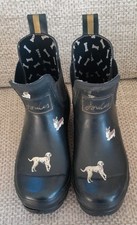 JOULES "WELLIBOB” Dogs * Short Ankle Wellies * Wellington Boots * UK3 EU36