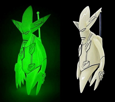 #ad #ad Futura Laboratories FL 001 Glow In The Dark Figure Futura 2000 Unkle Pointman $399.99