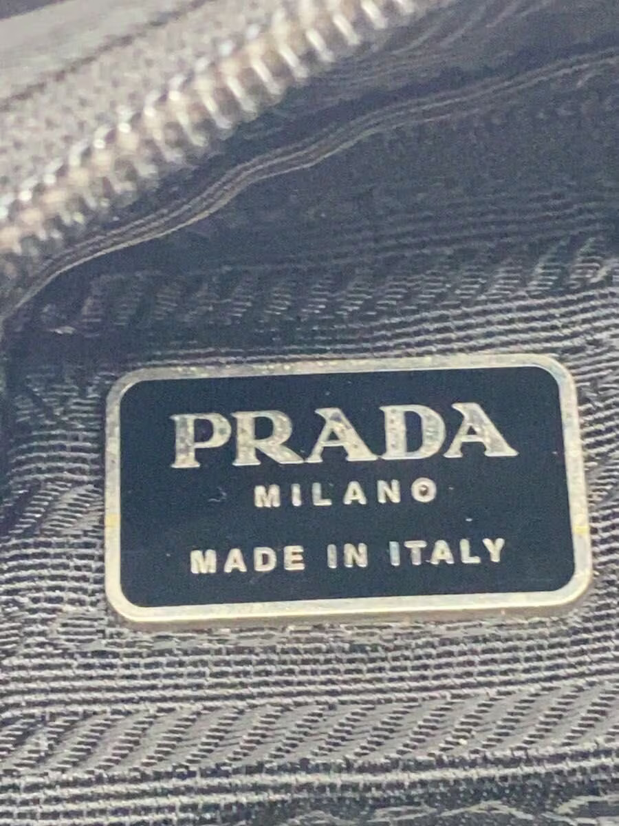 PRADA handbag nylon black plain thumbnail 5