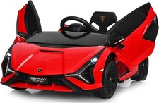 12V Lamborghini Sian Ride On Car Parent Remote Red