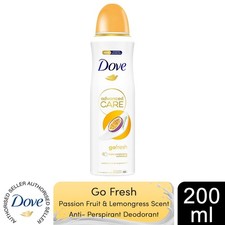 Image of Dove Advanced Care Antiperspirant Deodorant Passion Fruit & Lemongrass, 200 ml