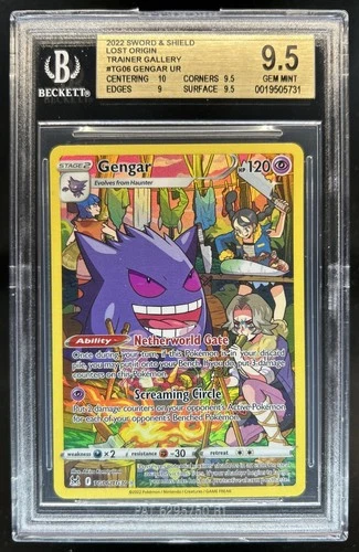 2022 Pokemon SWSH Lost Origin Gengar Trainer Gallery #TG06/TG30 BGS 9.5