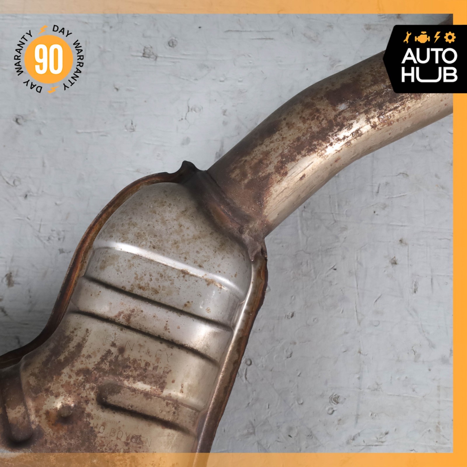 13-17 Bentley Continental GT GTС 4.0L V8 Exhaust Mufflers Set 3W0253611E OEM