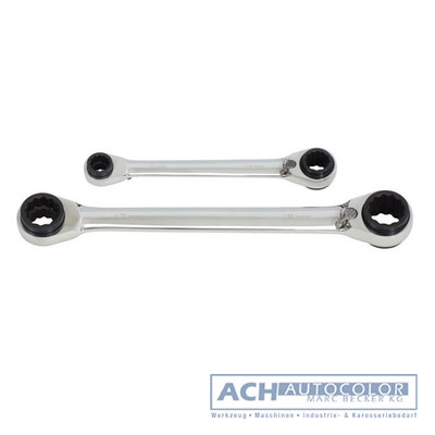 KS Tools 503.4655 2x 4in1 Double Ratchet Ring Wrench
