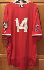 2018 AZ Spring Training Angels Mike Scioscia Game Worn Used Jersey Manager