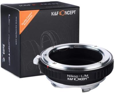 K&F CONCEPT Lens Mount Adapter for Nikon Nikkor F Mount Lens to Leica M Mount