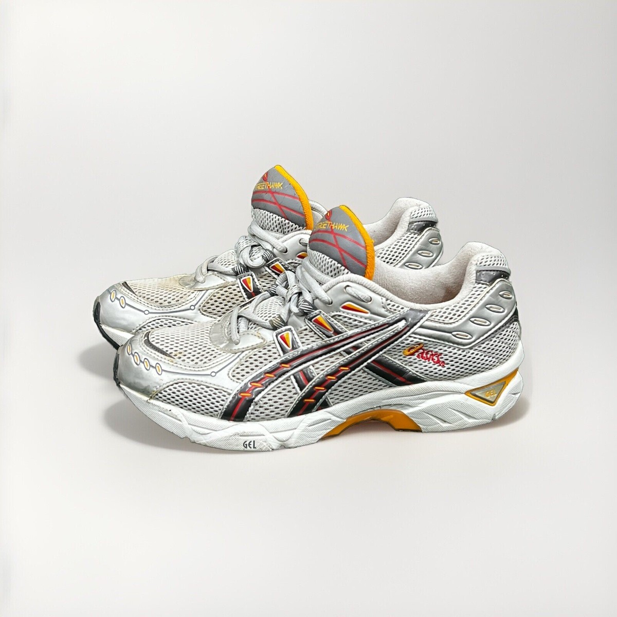 RARE Vintage Asics Gel Streethawk TN699 Size 7.5 Grey White