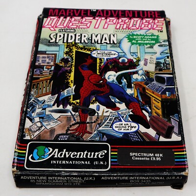VINTAGE SPECTRUM 48K A MARVEL ADVENTURE QUESTPROBE FEATURING