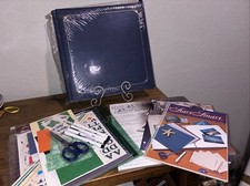 Creative Memories 12x12 Sapphire Scrapbook Album Old Style protectors Full Kit