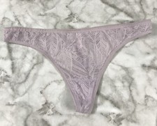 Vintage Secret Treasures Thong String Panty Purple Lace Sz Small/Medium Rare