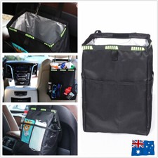 Waterproof Car Trash Bag Litter Can Garbage Waste Bin Seat Organizer Storage Box
