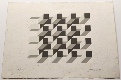 ITALO VIOLANTE SIGNED ORIGINAL LIMITED EDITION ABSTRACT BLOCK SCREEN PRINT 37/50 - Picture 21 of 22