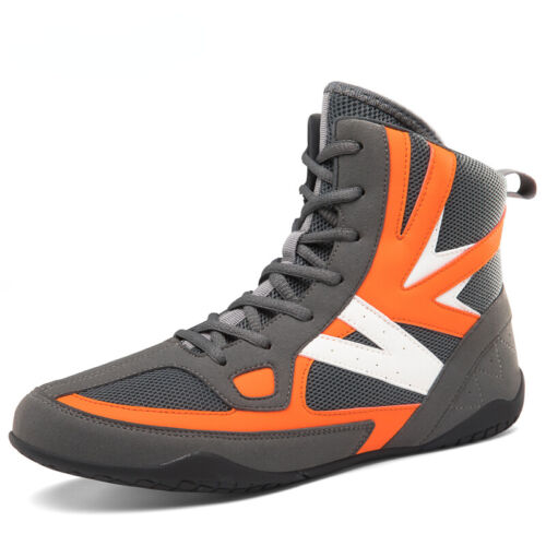 High-top Wrestling Shoes Boxing Boots Outdoor Breathable Wearable Sneakers - Picture 1 of 24