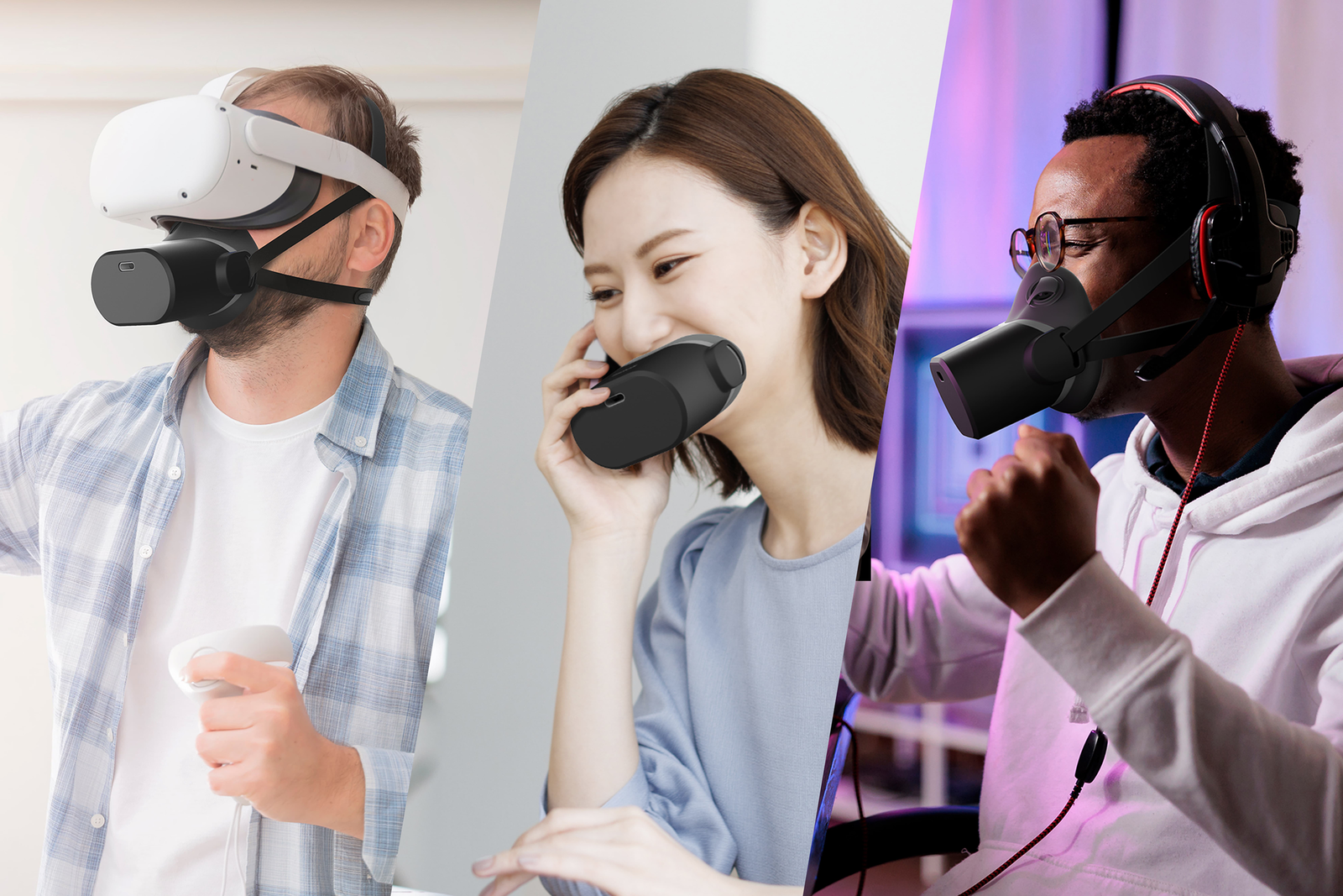 Vr Muzzle Shiftall Mutalk 2 Voice Suppression Microphone Wireless Soundproof New ...